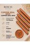 Copper Cylinder Seal Wax, 10 Pieces - 11 Cm, Envelope and Invitation Seal (Compatible with Silicone Gun)