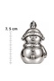 Set of 6 7.5 cm Snowman Christmas Pine Tree Ornaments - 4