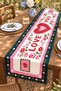 Pink Hearts Patterned Runner / Tablecloth / Placemat - 3