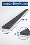 Self-Adhesive Sponge Insulation Tape 2 Pieces – Heat, Sound, Dust, and Wind Insulation Seal for under Doors and Window Gaps - 3