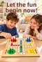 Wooden Ludo Box Game 25X25 cm – Family-Sized Fun Intelligence and Strategy Game - 2