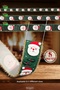 New Year Santa Claus Patterned Glitter Fringed Wire Ribbon 10 Meters – Steel Wire Gold Fringed 3D Printed Voluminous Bow Ribbon - 5