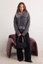 Anthracite Fur and Pompom Detailed Knitwear Cardigan Twoaw27Hi00221 - 2