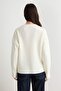 Ecru Viral Stone Embellished Soft Textured Knitwear Sweater Twoaw27Kz00328 - 4