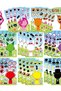 8sheets 8/16Sheets Incredibox Sprunki Puzzle Stickers Children Make a Face Ryder Anime Assemble Jigs - 8