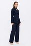 Double-Breasted Closure Blazer Jacket Trousers Woven Bottom - Top Set - 2