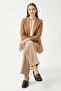 Women's Brown Antique Medium Thick Heeled Genuine Leather Shoes - 3