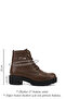 Women/Girls Coffee Floater Zippered Rubber Sole Genuine Leather Boots - 2