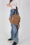 Tütün - Brown Satin Women's Backpack Sp1209 - 2