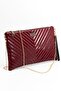Rugan Bordo - Rugan Bordo Quilted V Women's Portfolio and Clutch Handbag Sp1034 - 5