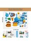 16sheets 8/16Sheets Train Carriage Parent-Child Interactive Cartoon Puzzle Sticker DIY Face Sticker - 2