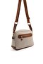 Beige - Tan Straw Women's Crossbody Bag Sp1201 - 4