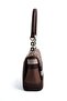 Dark Brown - Brown Plaid Women's Crossbody Bag Sp910 - 3