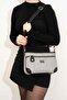 Black and White - Black Straw Women's Crossbody Bag Sp1160
