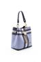 Blue - Navy Blue Plaid Women's Crossbody Bag Sp967 - 2