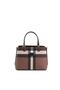 Dark Brown - Brown Plaid Women's Handbag Sp987 - 3