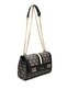 Smoked - Black Monogram Women's Crossbody Bag Sp1139 - 2