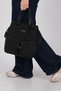 Black - Black Satin Women's Backpack Sp1232 - 3