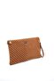 Suede Tan - Suede Tan Quilted V Women's Portfolio and Clutch Handbag Sp1034 - 5