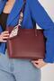 Burgundy - Burgundy Leather Women's Shoulder Bag Sp1238 - 7
