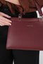 Burgundy - Burgundy Leather Women's Handbag Sp1237 - 5