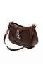 Coffee - Coffee Plain Women's Crossbody Bag Sp1132 - 5