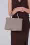 Beige - Beige Leather Women's Handbag Sp1237 - 3