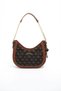 Coffee Yellow - Taba Monogram Women's Shoulder Bag Sp1168 - 2