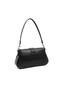 Black - Black Plain Women's Shoulder Bag Sp1177 - 5