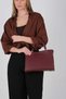 Burgundy - Burgundy Leather Women's Handbag Sp1237 - 4
