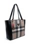 Coffee - Black Plaid Women's Shoulder Bag Sp1176 - 2