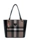 Coffee - Black Plaid Women's Shoulder Bag Sp1176