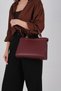 Burgundy - Burgundy Leather Women's Handbag Sp1237 - 3