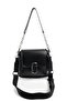 Black - Black Plain Women's Shoulder Bag Sp1147 - 5