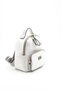 White - Women's Backpack with Gray Logo Sp1130 - 2