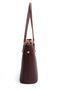 Burgundy - Burgundy Mini Rolax Women's Shoulder Bag Sp1239 - 3