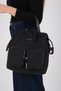 Black - Black Satin Women's Backpack Sp1232 - 8
