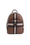Dark Brown - Brown Plaid Women's Backpack Sp1062 - 3
