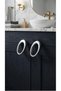 Side Ring Chrome 32 mm Handle Luxury Country Kitchen Furniture Cabinet Drawer Handle - 3