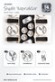 Black Leaves 14 Piece Breakfast Set for 6 People, Luxury Breakfast Set - 3