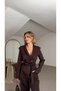Padded Women's Jacket and Trousers Set with Pleated Detail - 6