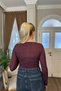 Kayik Yaka Modal Cashmere Bluz - 4