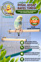 2 Pieces Wooden Bird Perches 25cm