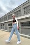 Marina Women's Super High Waist Loose Leg Trend Pants Jeans Denim Jeans