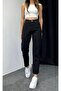 Mia Women's Super Lycra Trend Pants Black Mom Jean - 2