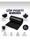 80X110 cm 5 Rolls 100 Pieces Jumbo Size Black Roll Garbage Bag (Industrial Garbage Bag) - 2
