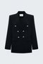 Buttoned Classic Jacket - Black - 3
