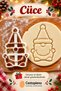 Pack of 14 Christmas Cookie Molds |   Cookies, Ceramic, Polymer Clay, Play Dough, Sugar Dough-Christmas Pack - 4