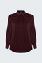 Long Sleeve Blouse - Burgundy - 2