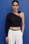 Floral Detailed Blouse - Black